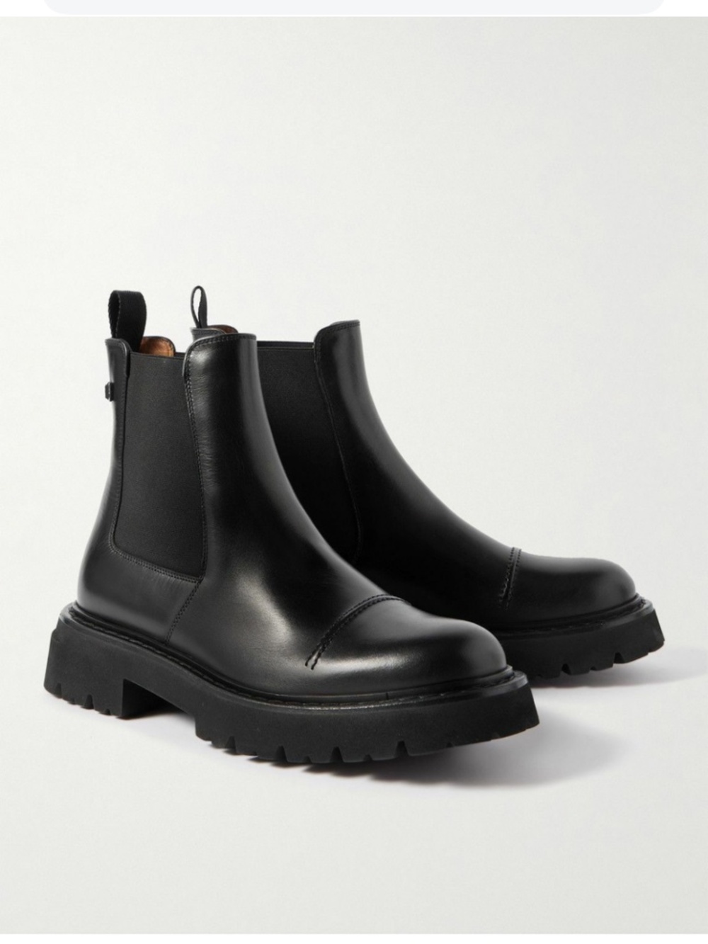 Salvatore Ferragamo - George 2 Embellished Leather Chelsea Boots - Black